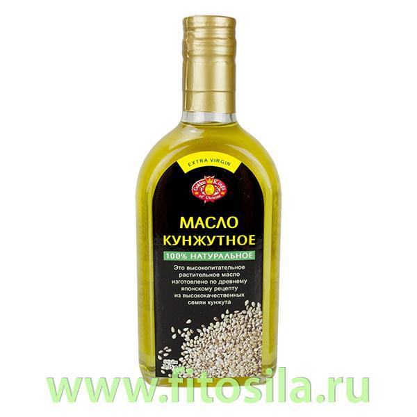 Кунжутное масло пищевое нерафинированное 0,35 л, ТМ "Golden Kings of Ukraine" (Агросельпром) (стекло)