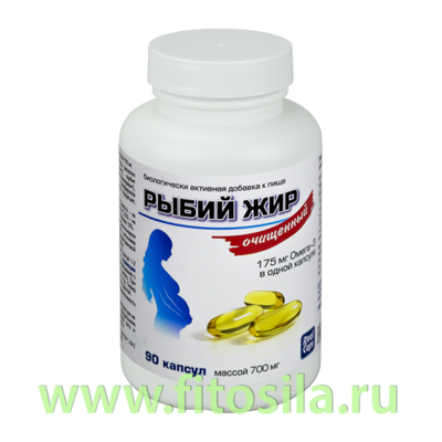 Рыбий жир очищенный - БАД, № 90 капс. х 700 мг БАНКА ***