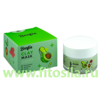 Маска глиняная для лица с авокадо 50мл. BEAFIX Clay Mask Avocado Benefit ***  СРОК ДО 112023