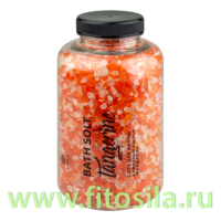 Соль для ванны в банке с эфирным маслом Мандарин 500гр ± 30г (Tangerine) Fabrik Cosmetology