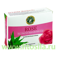 Мыло Натуральное Аюрведический Роза(Rose) Дэй Ту Дэй Кэр 75гр