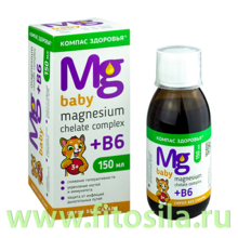 Магнезиум хелат комплекс + B6 ДЕТСКИЙ, 150мл, БАД  "Компас Здоровья"