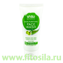 Средство для умывания лица Очищающее с Нимом, лимоном и алоэ вера(Skin purifying face wash ) 60мл Trichup