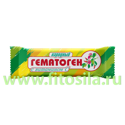 Гематоген "Народный" с витамином С 40г БАД** Срок до 09,2025