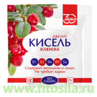 Джели + кисель Клюква 25 г БАД Биокор