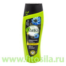 Шампунь для волос Dabur Vatika Black seed Сила и Блеск 200мл