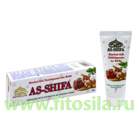 Зубная паста гелевая для детей со вкусом клубники  50 гр AS-SHIFA  Miswak Herbal