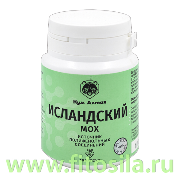 
Исландский мох (экстракт) 60 капсул "КумАлтай"