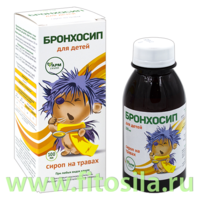Бронхосип для детей сироп от кашля на травах с подорожником и чабрецом, 100 мл БАД  "Фармгрупп"