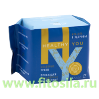 Прокладки женские гигиенические ежедневные удлиненные Healthy you, 20 шт
