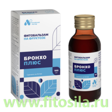 Фитобальзам на фруктозе "БРОНХО ПЛЮС", фл. 100 мл, в инд. уп. (новый дизайн) "Алтайский нектар  БАД