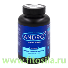 Тестобустер "ANDRO FORCE & POWER", ПЭТ банка, капс. 0,60 г (для мужского здоровья) №60 БАД "Алтайский нектар"