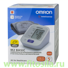Тонометр OMRON M2 Basic - автоматический измеритель артериального давления (HEM-7121-RU)